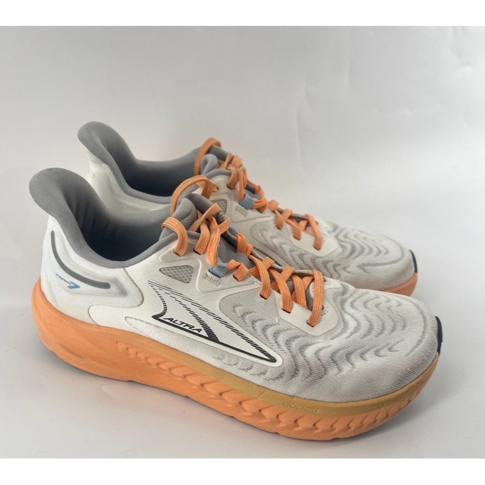 Altra Torin 7 Women's Running Shoes Size 7.5 Gray Orange Zero Drop Max Cushion